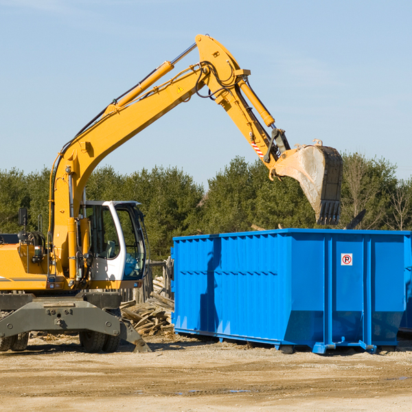 can i choose the location where the residential dumpster will be placed in Winston County MS